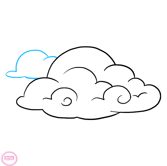 نقاشی ابر زیبا