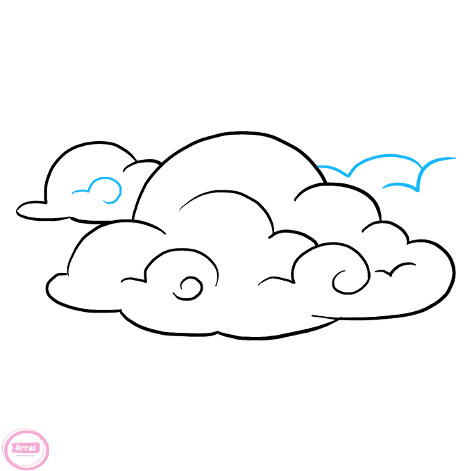 نقاشی ابر زیبا